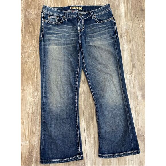 BKE Tenley Bootcut Jeans Ankle Crop Mid Rise Women’s Sz 29 - Picture 1 of 9
